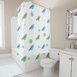 Cortina De Ducha Parakeet Shower Curtain