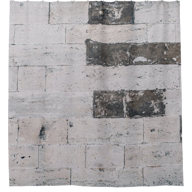 Cortina De Ducha Pared de cemento gris (Anverso)