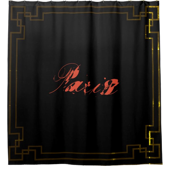 Cortina De Ducha Paris Art Nouveau Art Deco Jugendstil (Anverso)