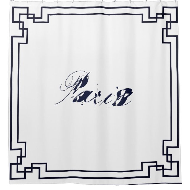 Cortina De Ducha Paris Art Nouveau Art Deco Jugendstil (Anverso)