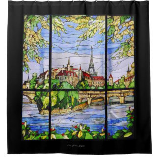 CORTINA DE DUCHA PARÍS, VENTANA DE VIDRIO DE FRANCIA
