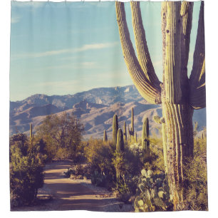 Cortina De Ducha Parque Nacional Saguaro, representación escénica.