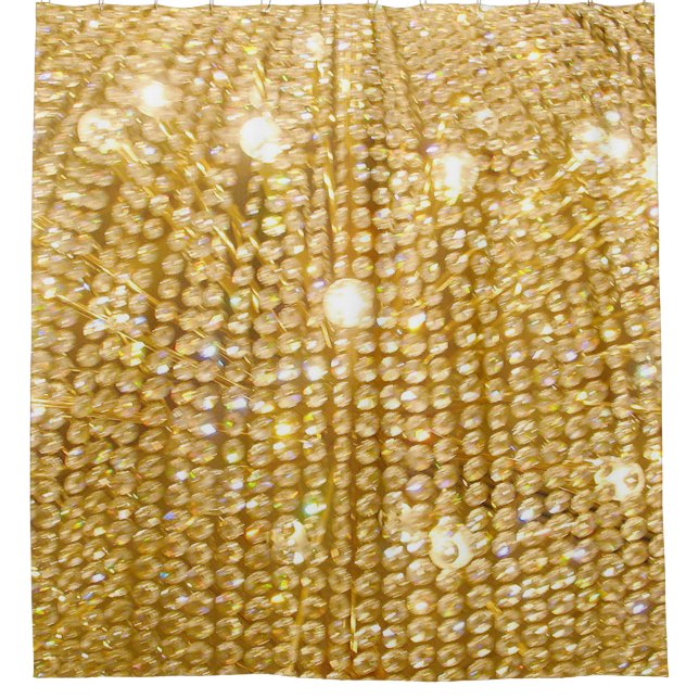 Cortina De Ducha Parques dorados y luces (Anverso)