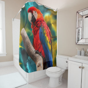 Cortina de ducha Parrot Art 1
