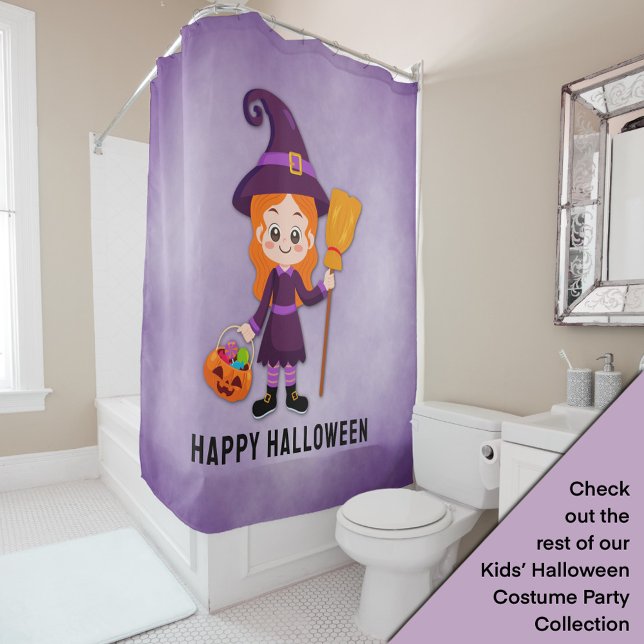 Cortina De Ducha Partido Halloween para la Bruja Infantil (Subido por el creador)