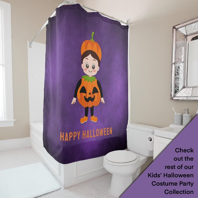 Cortina De Ducha Partido Halloween para la Calabaza Infantil (Subido por el creador)