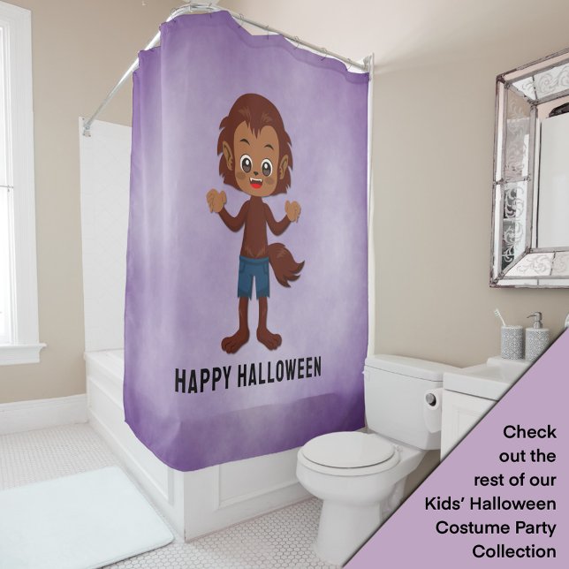 Cortina De Ducha Partido Halloween para Niños Werewolf (Subido por el creador)