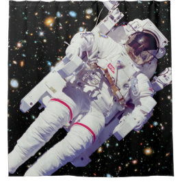 Cortina De Ducha Paseo espacial con mochila propulsora de astronaut