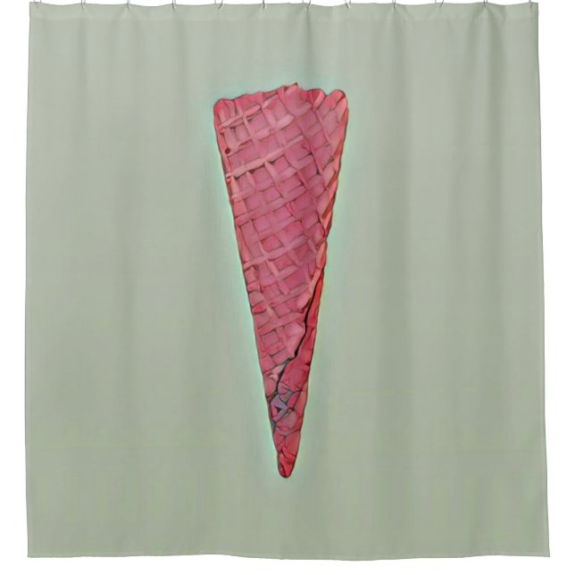 Cortina De Ducha Pastel de helado (Anverso)