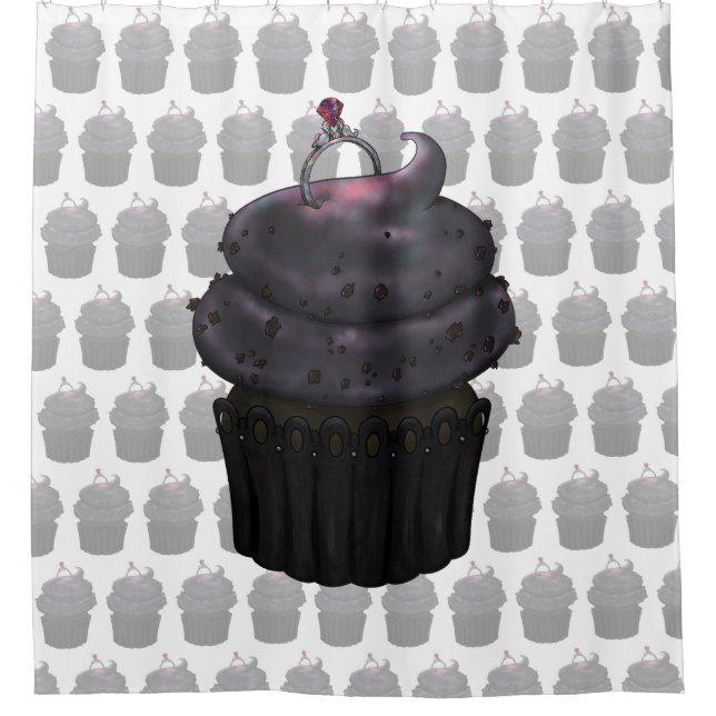 Cortina De Ducha Pastel de Sweet Engagement (Anverso)