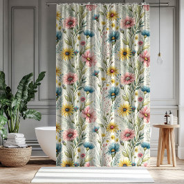 Cortina De Ducha Pastel Garden Curtain Anniversary Gift for Two