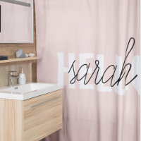Pastel Pink Hello Y You Name Moderno