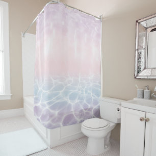 Cortina De Ducha Pastel Piscina Subacuática Glam 1