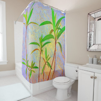 Cortina De Ducha Pastel tropical