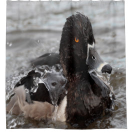 Cortina De Ducha Pato de Cuello Anillo salpicado