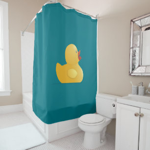 Cortina De Ducha Pato de goma amarillo