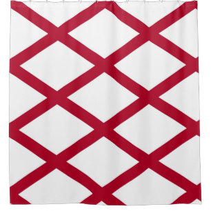 Cortina de ducha patriótica con bandera de Alabama