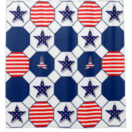 Cortina De Ducha Patriótico