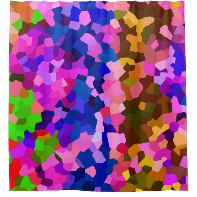 Cortina De Ducha Patrón abstracto cristalino irlandés (Anverso)