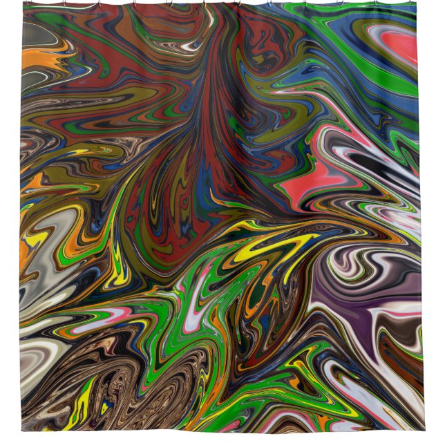 Cortina De Ducha Patrón abstracto de Guay (Anverso)