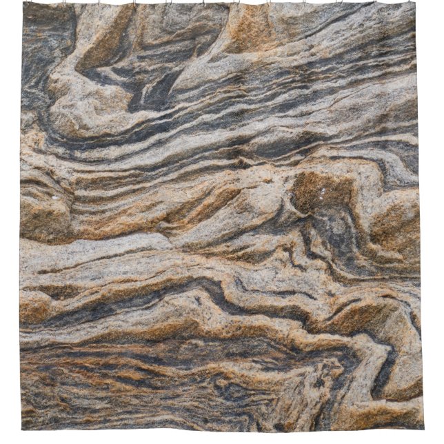 Cortina De Ducha Patrón abstracto de mármol de textura (Anverso)