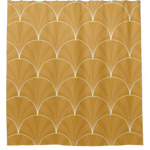 Cortina De Ducha Patrón Art Déco Sin Maravillas. Bba minimalista vi