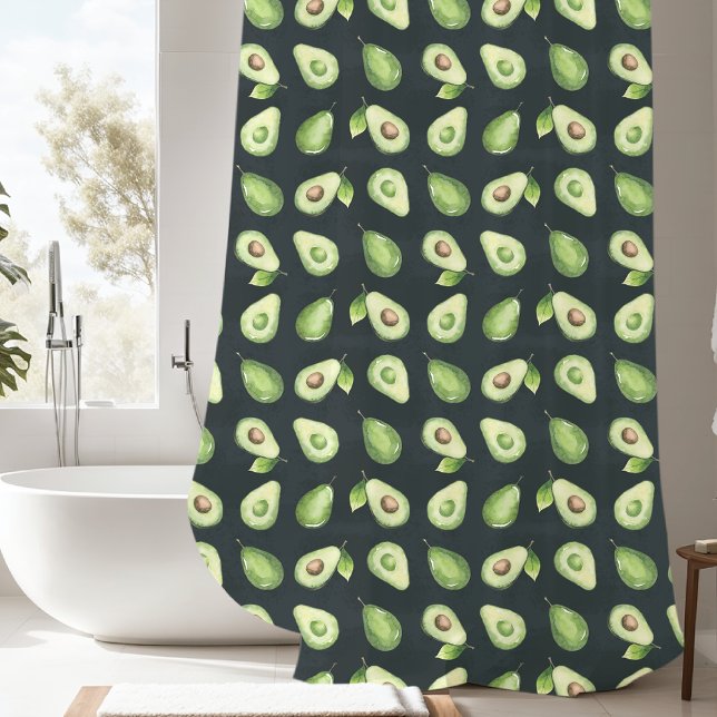 Cortina De Ducha Patrón Avacado (Subido por el creador)
