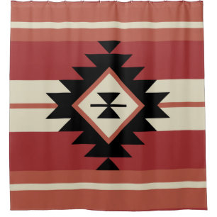 Cortina De Ducha Patrón azteca