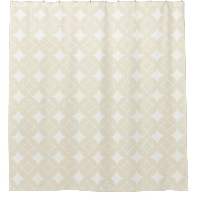 Cortina De Ducha Patrón Beige-Shipo (Anverso)