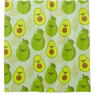 Cortina De Ducha Patrón de aguacate