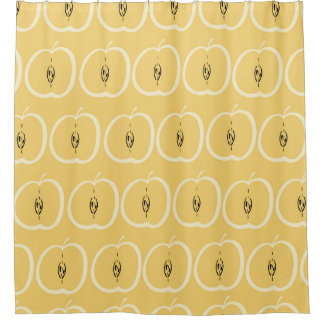Cortina De Ducha Patrón de Apple Vintage: Diseño de fondo de escrit