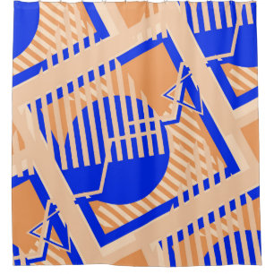 Cortina De Ducha Patrón de arte pop sin inconvenientes. Textura de