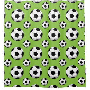 Cortina De Ducha Patrón de bolas de fútbol personalizado