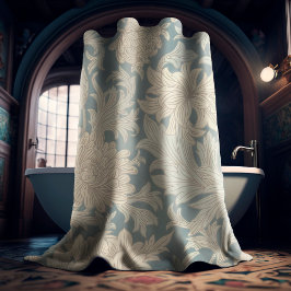Cortina De Ducha Patrón de crisantemo de William Morris