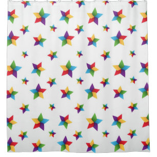 Cortina De Ducha Patrón de estrellas