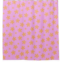 Patrón de flor hippie rosado de Naranja preppy