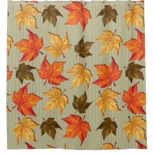 Cortina De Ducha Patrón de fugas de otoño