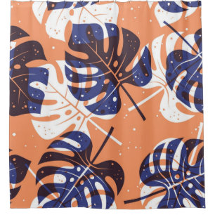 Cortina De Ducha Patrón de hojas