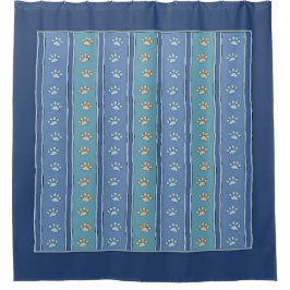 Cortina De Ducha Patrón de huella