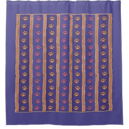 Cortina De Ducha Patrón de huella