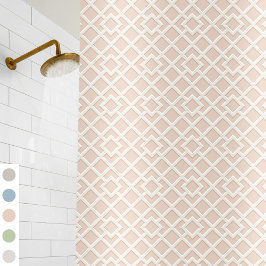 Cortina De Ducha Patrón de impresión de celosías Vintage Classic Du