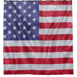 Cortina De Ducha Patrón de la bandera de los Estados Unidos sobre l