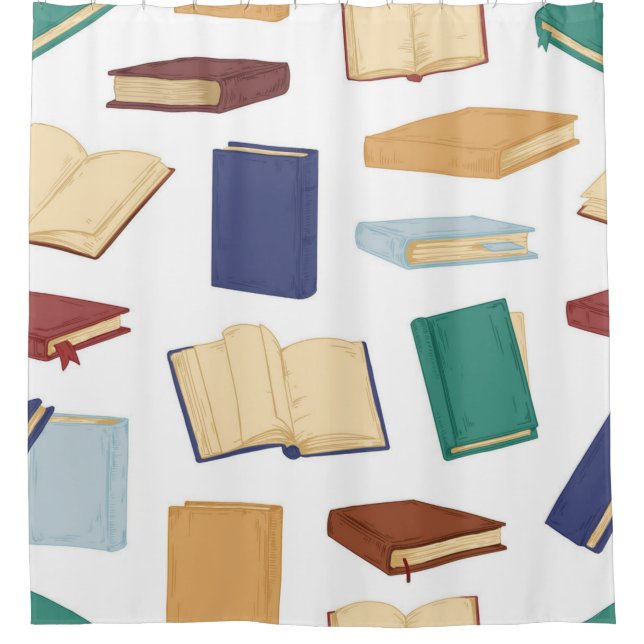 Cortina De Ducha Patrón de libro (Anverso)