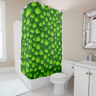Cortina De Ducha Patrón de mosaico verde