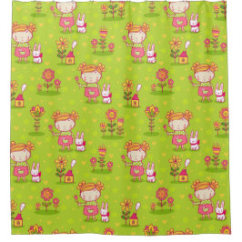 Cortina De Ducha Patrón de niños adorables