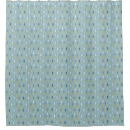 Cortina De Ducha Patrón de oro azul azul blanda minimalista