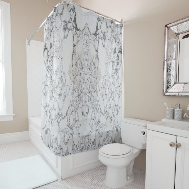 Cortina De Ducha Patrón de piedra natural (In situ)