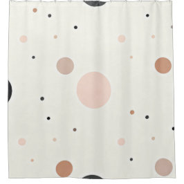 Cortina De Ducha Patrón de punto minimalista de invierno, neutros s