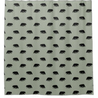 Patrón de siluetas de oso negro