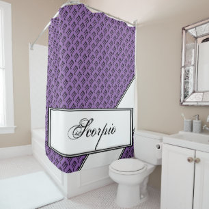 Cortina De Ducha Patrón de símbolo de escorpio zodiaco por Kenneth